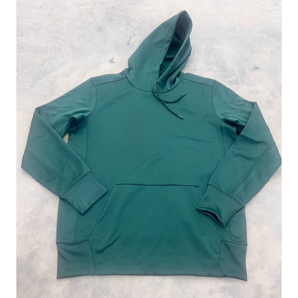 Nike Dri-Fit Hoodie Mens Medium Green Fleece Drawstring Pocket Athletic Training